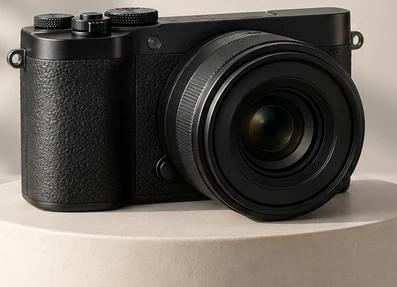 Original: Camera product photo before and after reducing plant shadows on the background